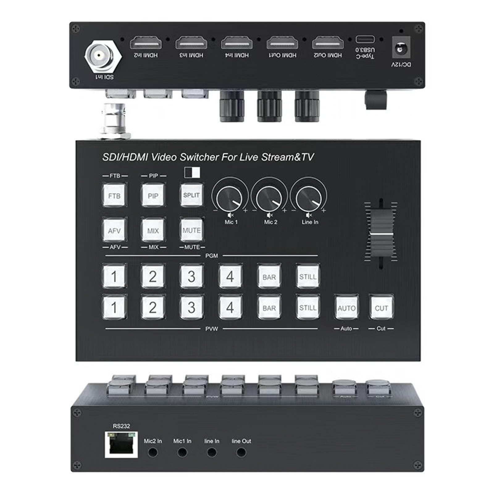Producing Streaming Video for Multiple… Amazon.com: Video Mixer Switcher 1SDI/3HDMI Input 2HDMI